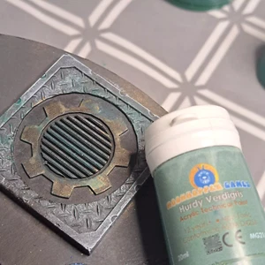 Acrylic Paint: Hurdy Verdigris, miniature wargaming figures & terrain weathering - Picture 1 of 6
