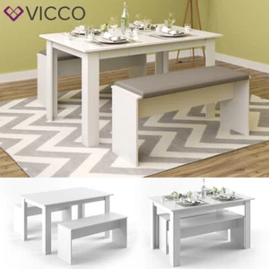 VICCO grupo de mesa Sentio - Grupo de asientos grupo de comedor mesa de madera - Imagen 1 de 8