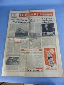 JOURNAL DE NAISSANCE ANNIVERSAIRE du 10 mars 1963 LE PHARE 10/03/1963 - Imagen 1 de 1