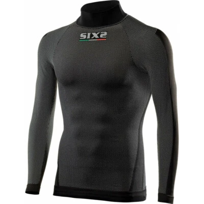 SIXS TS3 MAGLIA TERMICA MANICA LUNGA LUPETTO NERO TAGLIA XS/S - Immagine 1 di 2
