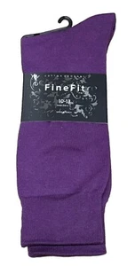 FineFit Baumwolle Komfort Socken Größe 10-13 lila - Bild 1 von 2