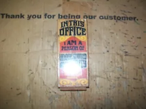 1975 American Greeting Block Buster In This Office wood block - Picture 1 of 7