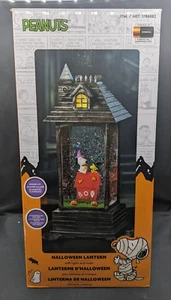 Peanuts Lantern Halloween Swirling Glitter Lights & Music - Snoopy & Woodstock - Picture 1 of 7