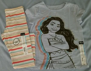 Girls Okie Dokie Disney Moana Top w/Striped Pants/NWT/Size 5T - Picture 1 of 10