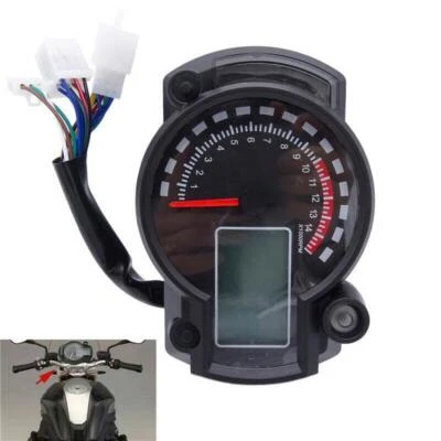 Color Light Motorcycle Digital LCD Digital Gauge Speedometer Tachometer Odometer - Image 1 of 4