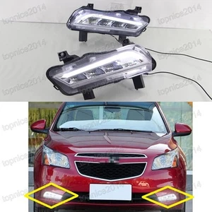 1 Pair LED Daytime Running Lights DRL w/Controller For Chevrolet Cruze 2013-2015 - Picture 1 of 7
