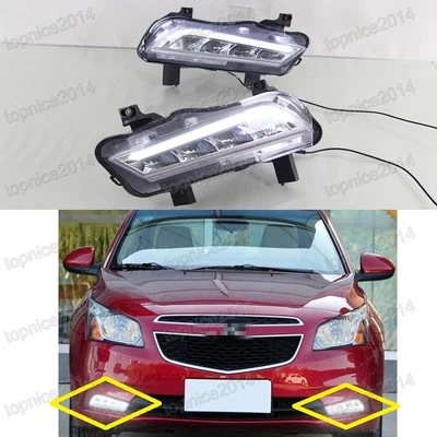 1 par de luces diurnas LED DRL con controlador para Chevrolet Cruze 2013-2015 Foto 1 de 4