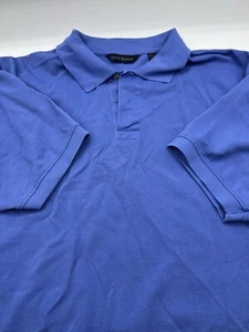 Mens Polo Shirt Size XL Scott Barber Top Pima Cotton Button Short Sleeve Texture - Picture 1 of 6