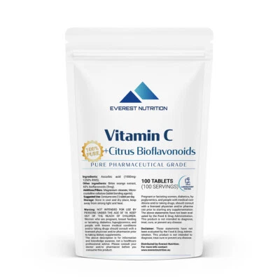 Ascorbinsäure Vitamin C 1000 mg Tabletten mit Zitrus-Bioflavonoiden  - Bild 1 von 4