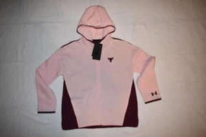 Under Armour Girls' Project Rock Charged Cotton Fleece Full-Zip Hoodie 1369931 - Picture 1 of 2