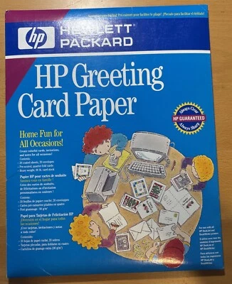 HP Greeting Card Paper 90 Lb Coated Sheets 20 Envelopes New / Unopened - Image 1 of 2