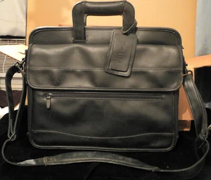 Vintage Think Pad Laptop Briefcase Luggage Carry Bag Black - Picture 1 of 5