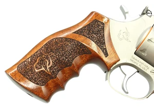 For Taurus Tracker/Judge Grips Fit Model 627 445 450 692 817 992 Sapele Wood New - Picture 1 of 24