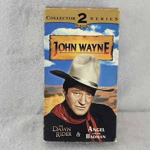 The Dawn Rider & Angel And The Badman VHS John Wayne Collector Series B&W TESTED - Imagen 1 de 13