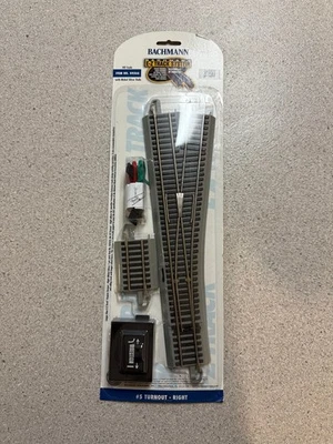 BACHMANN E-Z TRACK HO GAUGE #5 Turnout Right SWITCH NIP ITEM #44566 Nickel Rails - Image 1 of 2