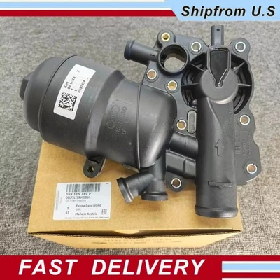 OEM Engine Oil Filter Housing For 13-16 Audi Q5 Q7 A6 A7 Quattro 3.0L 059115389P — 第 1/4 张图片