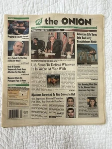 September 27 2001 The Onion Newspaper Satirical 9/11 Edition - Picture 1 of 2
