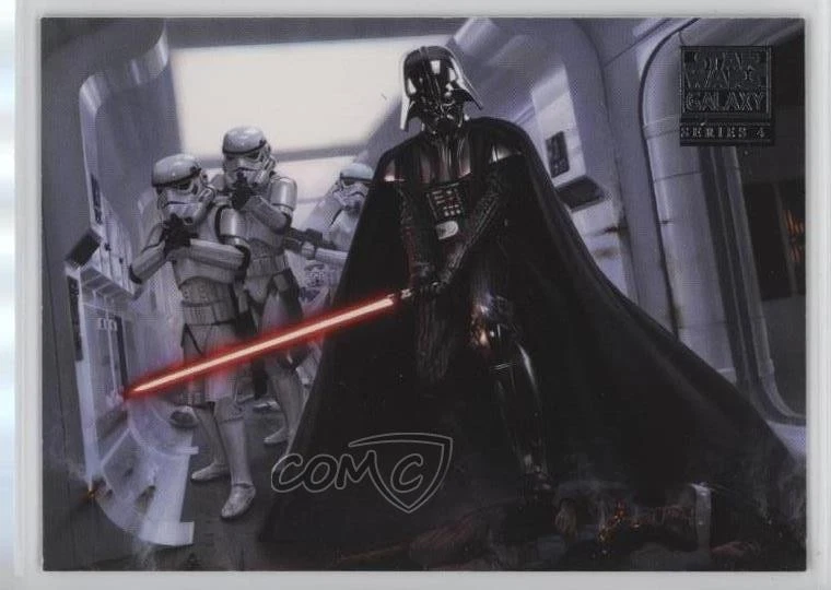 2009 Topps Star Wars Galaxy Series 4 Characters Darth Vader #4 2xw - Image 1 of 3