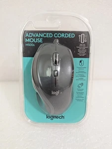 Logitech M500s Advanced Corded Mouse USB 7-Button Contoured Hyper-fast Scroll - Afbeelding 1 van 3