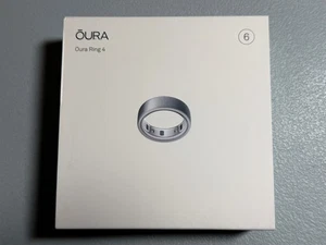 NEW Oura Ring 4 Smart Ring 4th Gen. Size 6  Activity Tracker Brushed Silver - Picture 1 of 2