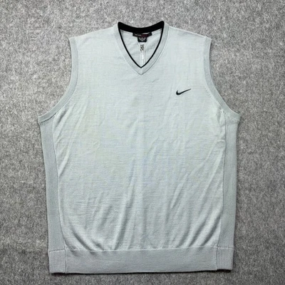 NWT Nike Tiger Woods Collection Golf Sweater Vest XXL Gray Wool Blend - Image 1 of 4