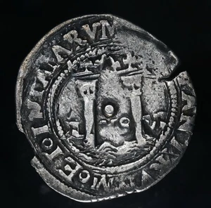 Mexiko Karl & Johanna / Carlos I & Juana 1 Real 1542 -1555 schön - Bild 1 von 3