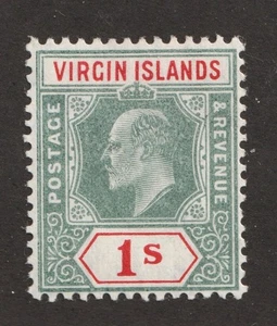 1904 Virgin Islands Sc# 35 - One Shilling, KEVII. MH postage stamp Cv$7.75 - Picture 1 of 1