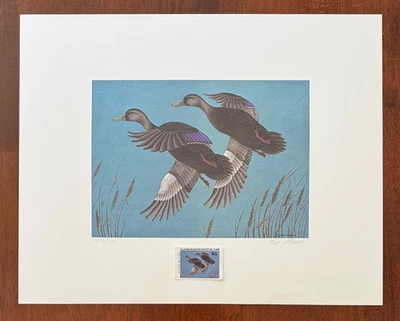 1980 Delaware -  First of State - Duck Stamp Print & Stamp  - NEVER FRAMED - Image 1 of 4