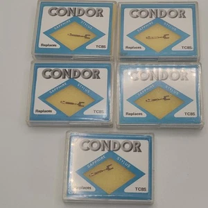 5 x Condor Sapphire Replacement Stylus #8433 For BSR TC8S Stereo. New Old Stock - Imagen 1 de 7