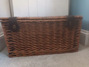 Marks & Spencer Wicker Basket M&S Hamper Basket Picnic Storage Basket Box - Picture 1 of 8