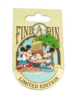 Retired LE Disney Pin ✿ Mickey Minnie Find-a-Pin 2008 Trading Main St. USA NEW! - Picture 1 of 4