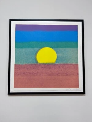 Andy Warhol - "Sunset 181" 1972 Teniente Ed. impresión firmada 22,5 x 22,5 pulgadas sin marco Foto 1 de 4