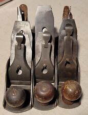 3 Antique Vtg 2 Fulton & Sargent #8 Bench Planes in Good Condition USA