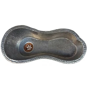 Lightweight Artistic Curly River Metal Undermount Sink Restaurant Kitchen Basin - Picture 1 of 5