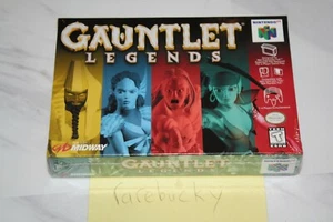Gauntlet Legends (N64 Nintendo 64) NUEVO SELLADO COSTURA EN V, GEMA ESTUCHE COMO NUEVO FRESCO, ¡RARO! - Imagen 1 de 3