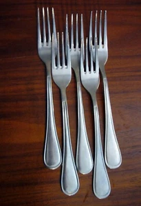5 Grande by Cambridge Used Stainless Flatware 18/8 Dinner Fork 8 1/2" - Picture 1 of 3