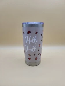Peanuts Snoopy Hello Fall Stainles Steel Tumbler Cup Fall Theme 2023 7" - Picture 1 of 18