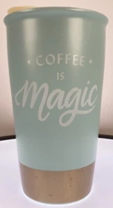 Starbucks Coffee Is Magic 12 oz Ceramic Travel Tea Mug Double Wall w/Lid - Bild 1 von 10