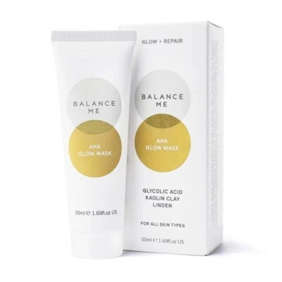 Balance Me AHA Glow Mask 50ml New & Foil Sealed - Image 1 of 4