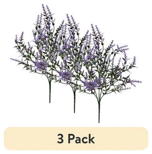 Indoor Artificial Flower Lavender Pick, Purple Color, Assembled Height 13.5" - Picture 1 of 9