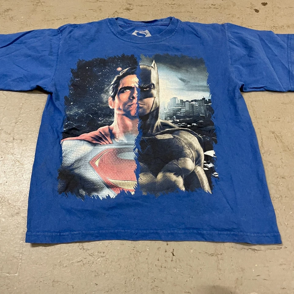 Batman Vs Superman Kids Youth Blue Graphic Marvel T-Shirt - Size 8 - Image 1 of 4