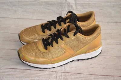 Sam Edelman Women’s Dax Metallic Sneakers Gold/Black Size 10.5 - Image 1 of 4