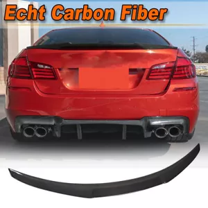 Alerón trasero de carbono alerón borde de demolición labio adecuado para BMW Serie 5 F10 F18 528i M5 - Imagen 1 de 12