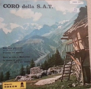 CORO DELLA S.A.T. ERA NATO POVERETTO ITALIAN 7" EP PICTURE SLEEVE CHORAL - Picture 1 of 5