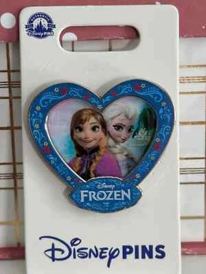 DLP Anna and Elsa Heart DISNEY Pin Frozen - París Foto 1 de 4