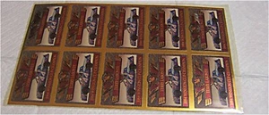 1990 Terry Labonte uncut sheet acrylic cards - 1984 winston champion - Picture 1 of 2