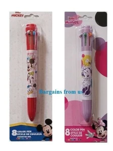 2 bolígrafos MINNIE MOUSE y MICKEY MOUSE - 8 colores - Imagen 1 de 1