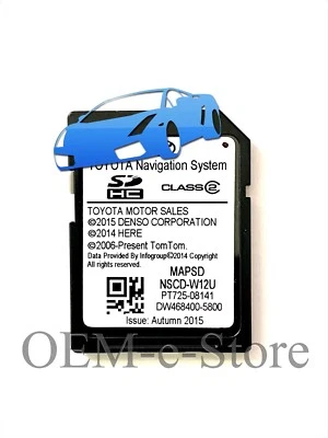 2012 2013 Toyota Sequoia Tundra NSCD-W12U Navigation SD Card Map Latest Update - Image 1 of 3