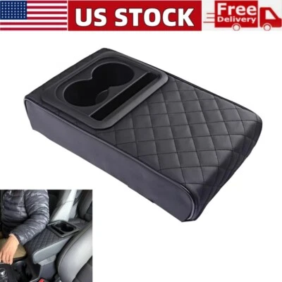 Funda Cojín Consola Reposabrazos Central Coche Cuero Almohadilla Protector Accesorios Foto 1 de 4
