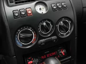 Passend für Fiat Coupe 94-00 Aluminium poliert Armaturenbrett Ringe für Heizungsregler 3psc - Bild 1 von 9